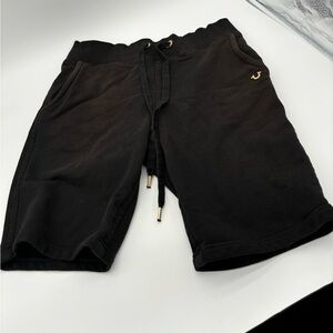 True religion faded distressed black shorts sz‎ large